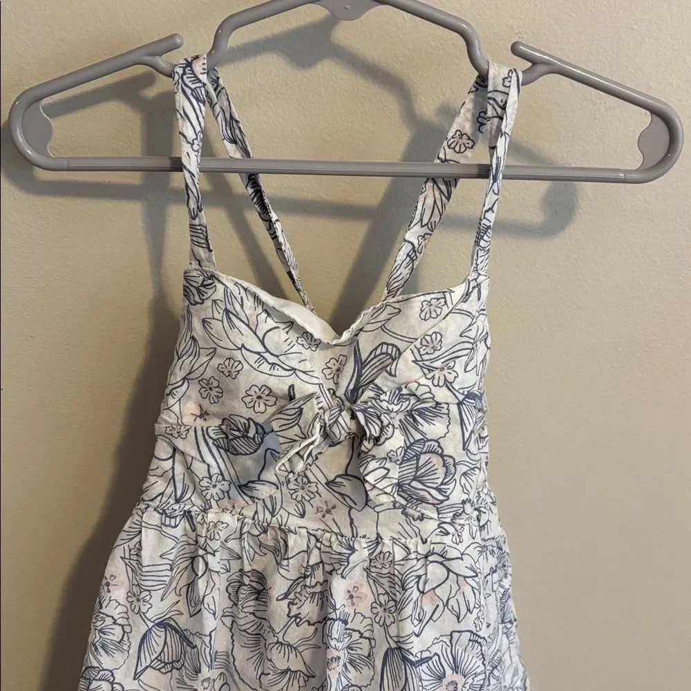 Tommy Bahama Blue and White floral print girls dress size 3T